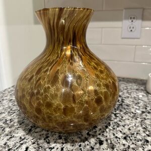 Vintage 1980s Murano Hand Blown Maestri Vetrai Italy Vase
